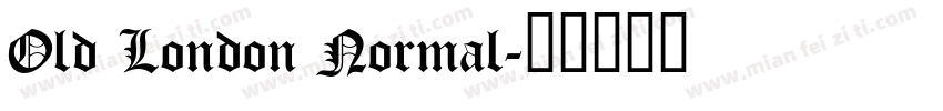 Old London Normal字体转换